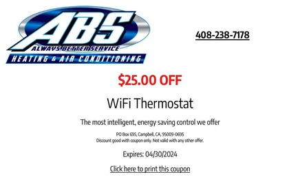 $25 Off Wi-Fi Thermostat